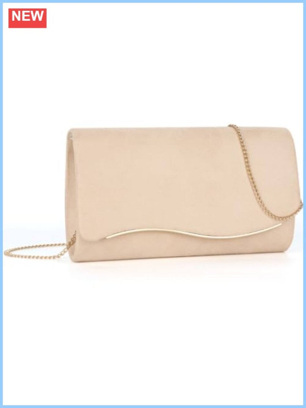 Suede Evening Clutch Purse Handbag Women Formal Party Wedding Bag